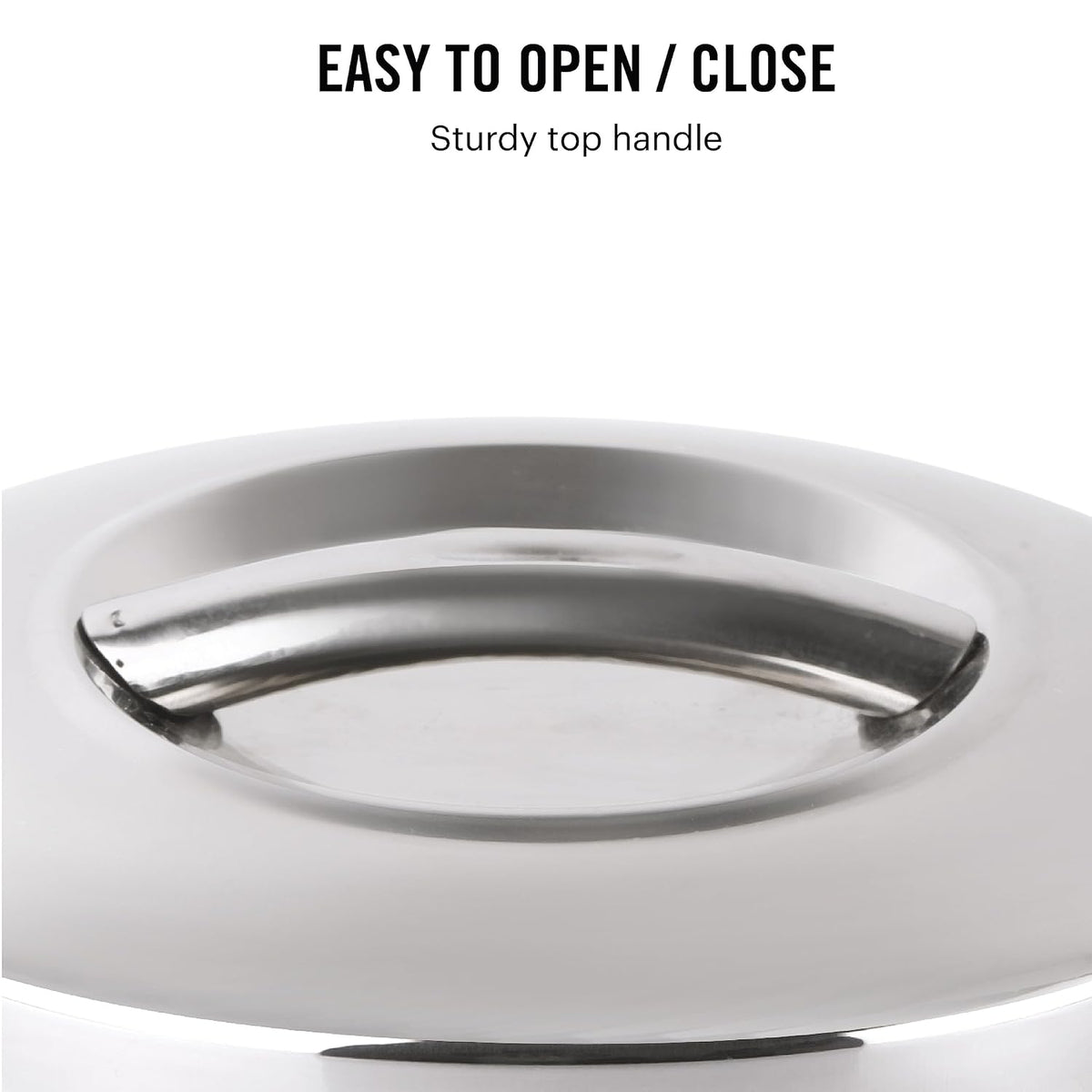 CELLO Bella 1000 Insulated Stainless Steel Casserole Hot Pot Box for Daily Use 1000 ml Silver |
