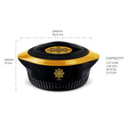 Milton Royal 1500 Insulated Inner Stainless Steel Casserole, 1.27 Litres, Black Gold |