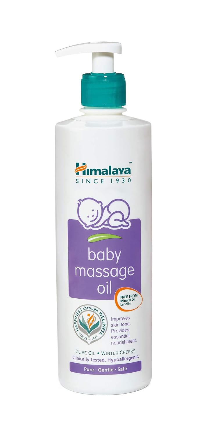 Himalaya Baby Massage Oil (500Ml)&Baby Hair Oil 200 Ml