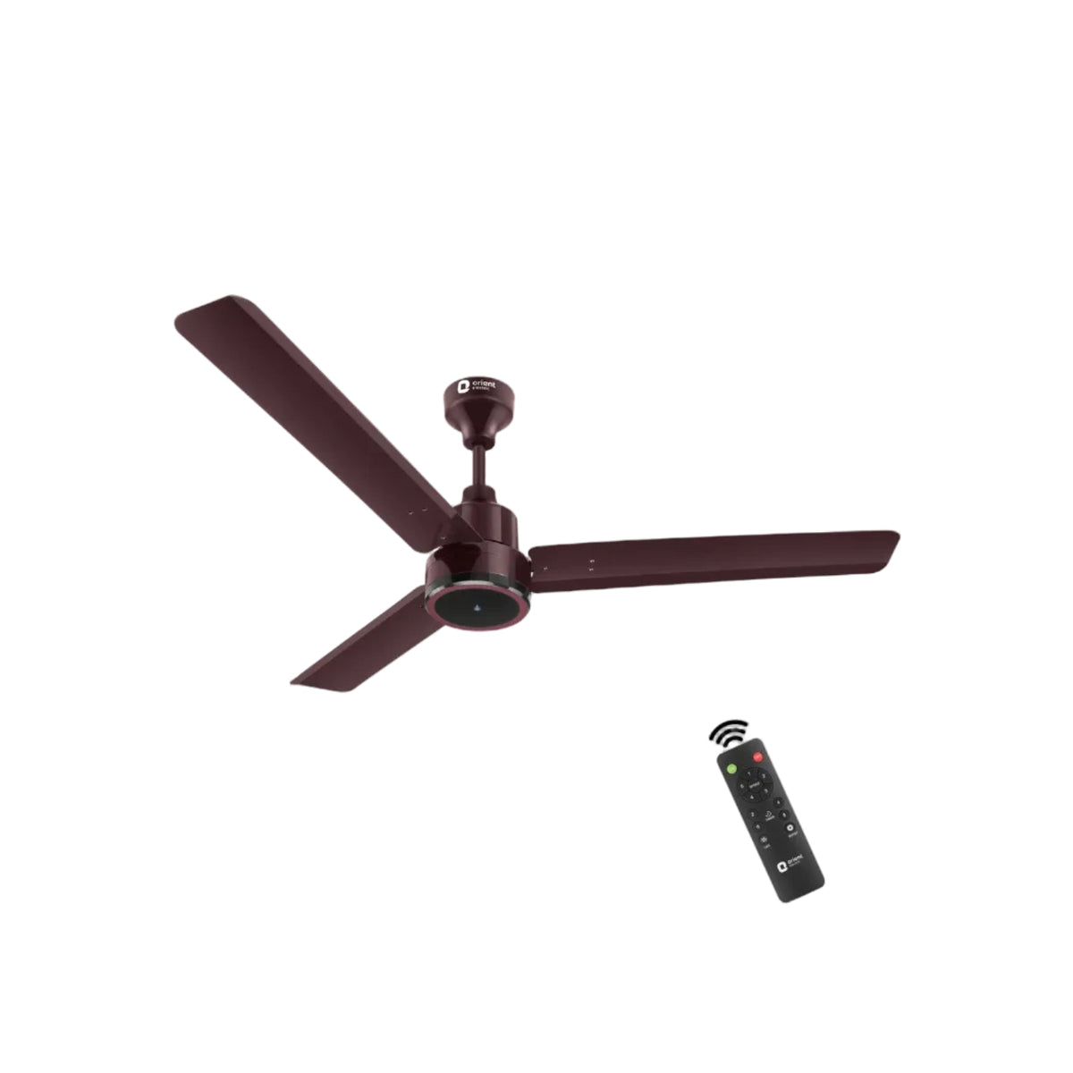 Orient Electric 1200 mm Zeno BLDC | BLDC energy saving ceiling fan with Remote |BEE 5-star rated | Saves up to 50% on electricity bills | 3-year warranty by Orient | Brown, pack of 1