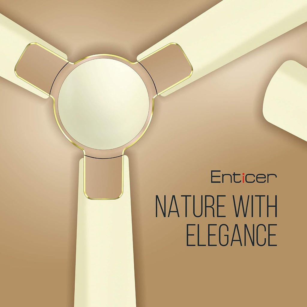 Havells 1200 Mm Fan Enticer Pearl Ivory-Beige, 4 stars