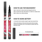 Liquid Eyeliner Pen Waterproof & Smudge Proof – Long Lasting Quick Dry Black Eyeliner, Ultra Fine Tip Sketch Pen Eyeliner for Women, Easy Wing &...