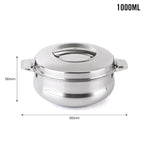 CELLO Bella 1000 Insulated Stainless Steel Casserole Hot Pot Box for Daily Use 1000 ml Silver |