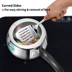 Hawkins 2 Litre Triply Stainless Steel Contura Pressure Cooker | Induction Compatible | Ideal for 2–3 persons | 5 Year Guarantee | ISI Certified | Silver (SSTCO20