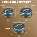 Milton Insignia Jr. Set Casserole (400,750,1250) ml I