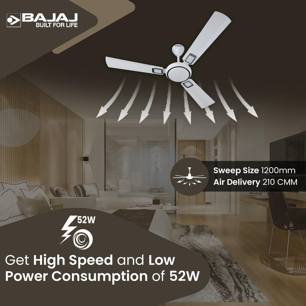 Bajaj Grace Neo BBD EE 1 Star Rated 1200MM Ceiling Fan |