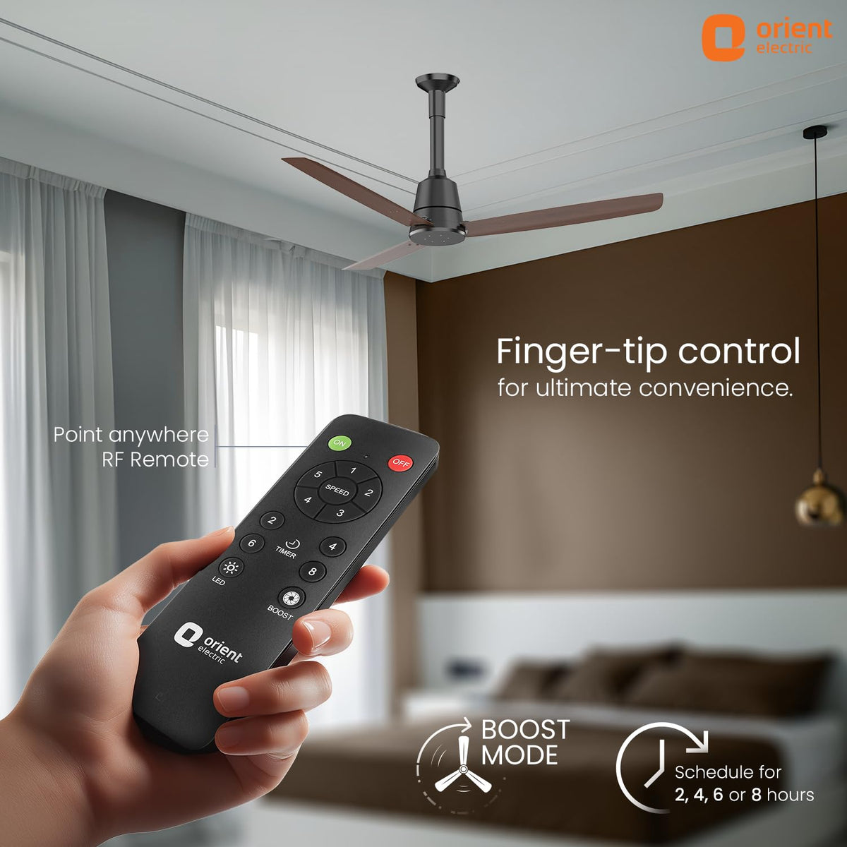 Orient Electric Newly Launched 1200 mm Proton BLDC | BLDC energy saving ceiling fan with Remote |BEE 5-star rated | Saves up to 50% on electricity bills | 3...