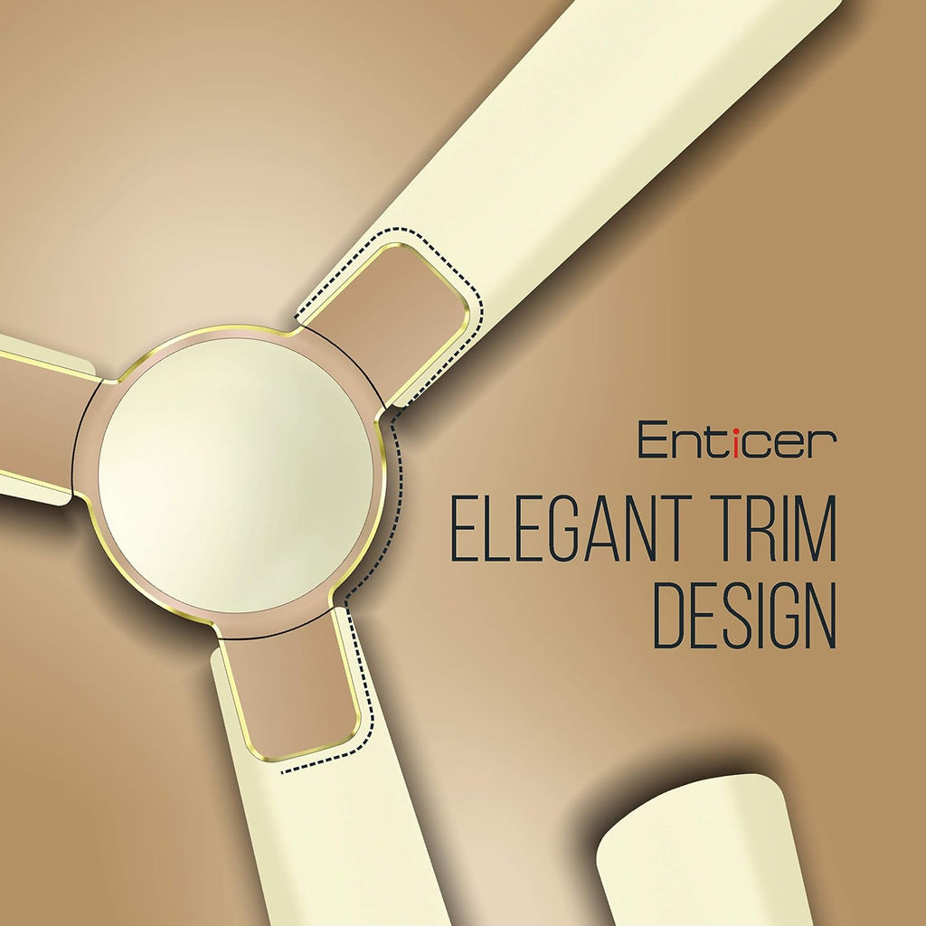 Havells 1200 Mm Fan Enticer Pearl Ivory-Beige, 4 stars