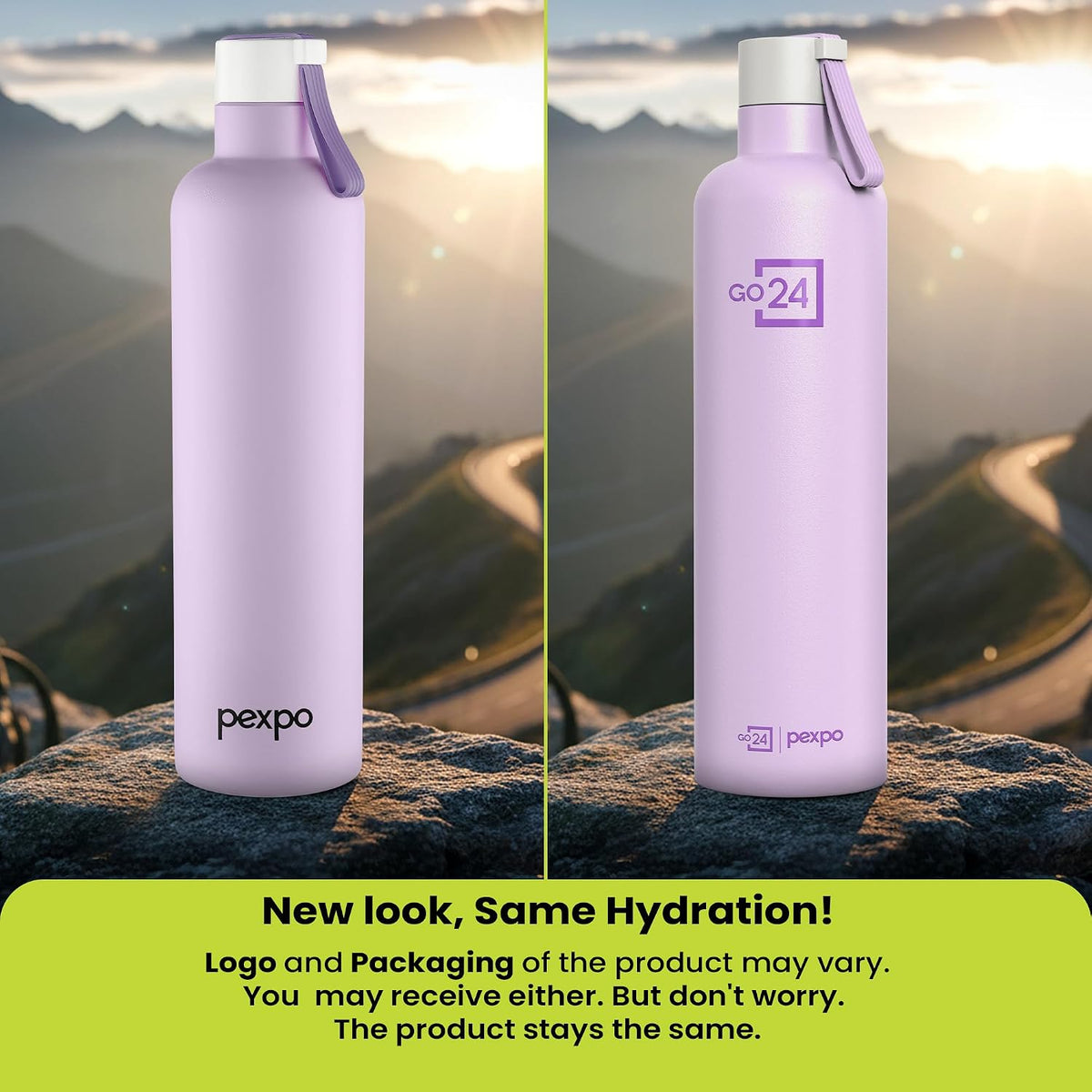 Stainless Steel Water Bottle Oslo Orchid Purple 980ml