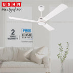 USHA AeroEdge 1200mm BLDC Ceiling Fan with RF Remote | BEE 5 Star Rated Energy Efficient | 100% Copper Motor | High Air Delivery 220CMM | 3-Year Motor &...