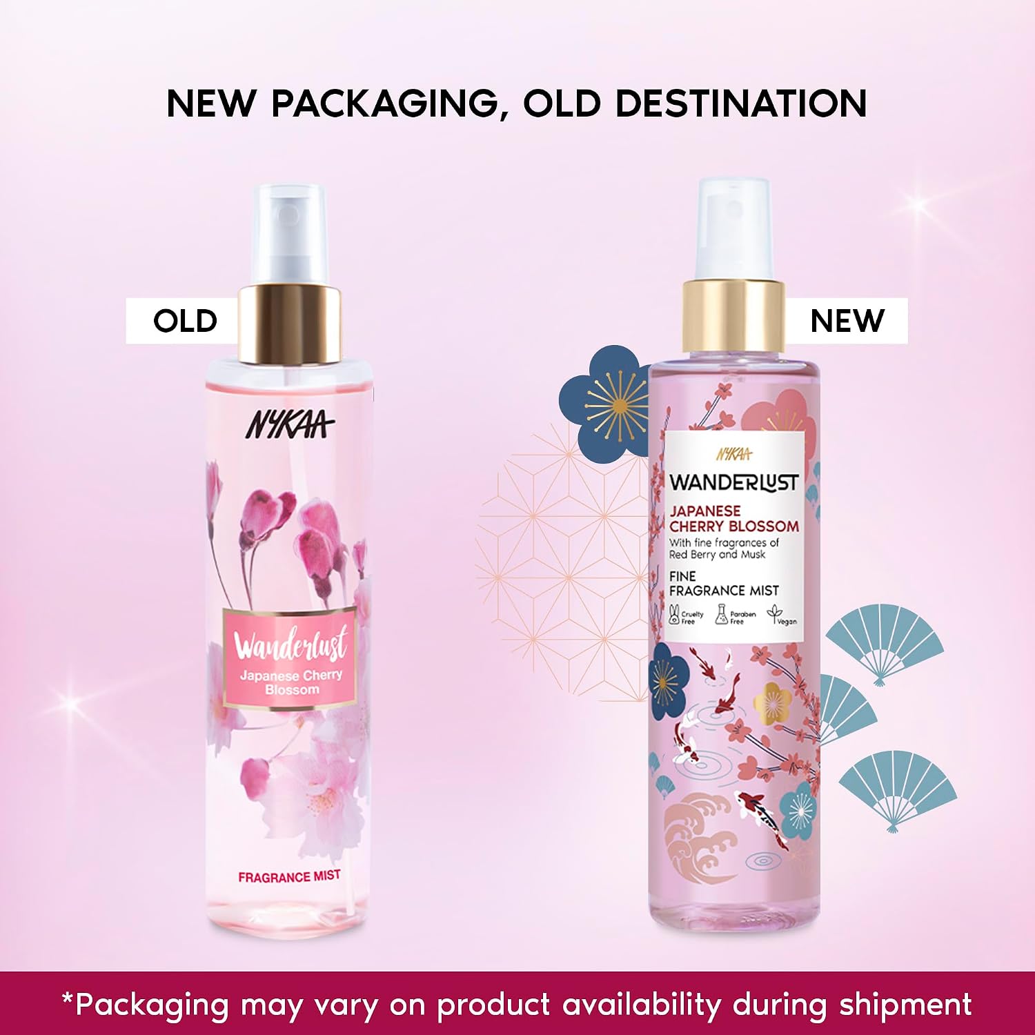 Nykaa Wanderlust Japanese Cherry Blossom Fragrance Mist-200ml