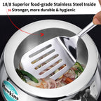 Hawkins 2 Litre Triply Stainless Steel Contura Pressure Cooker | Induction Compatible | Ideal for 2–3 persons | 5 Year Guarantee | ISI Certified | Silver (SSTCO20