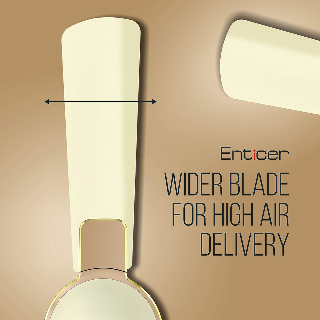 Havells 1200 Mm Fan Enticer Pearl Ivory-Beige, 4 stars