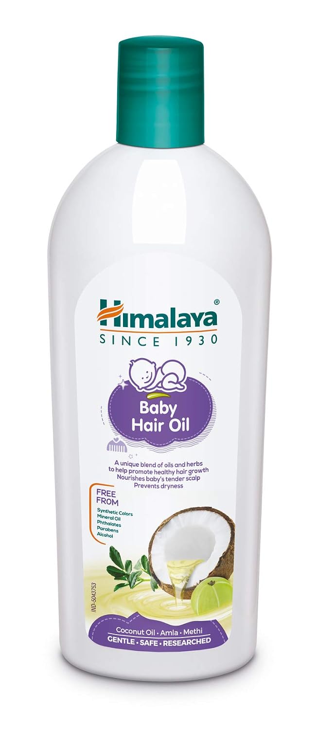 Himalaya Baby Massage Oil (500Ml)&Baby Hair Oil 200 Ml