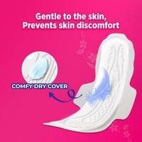 Sofy Bodyfit Pro Sanitary Pads (XL Size - 290 mm) 54 pads - Deep Absorption & fragrance, Centre Thick Fit, Soft on skin with comfy dry top sheet, with disposable wrap, (3 * 18 Pads),Pack Of 3