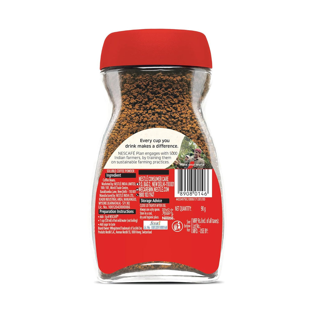 NESCAFE Classic Instant Coffee Powder90g Jar