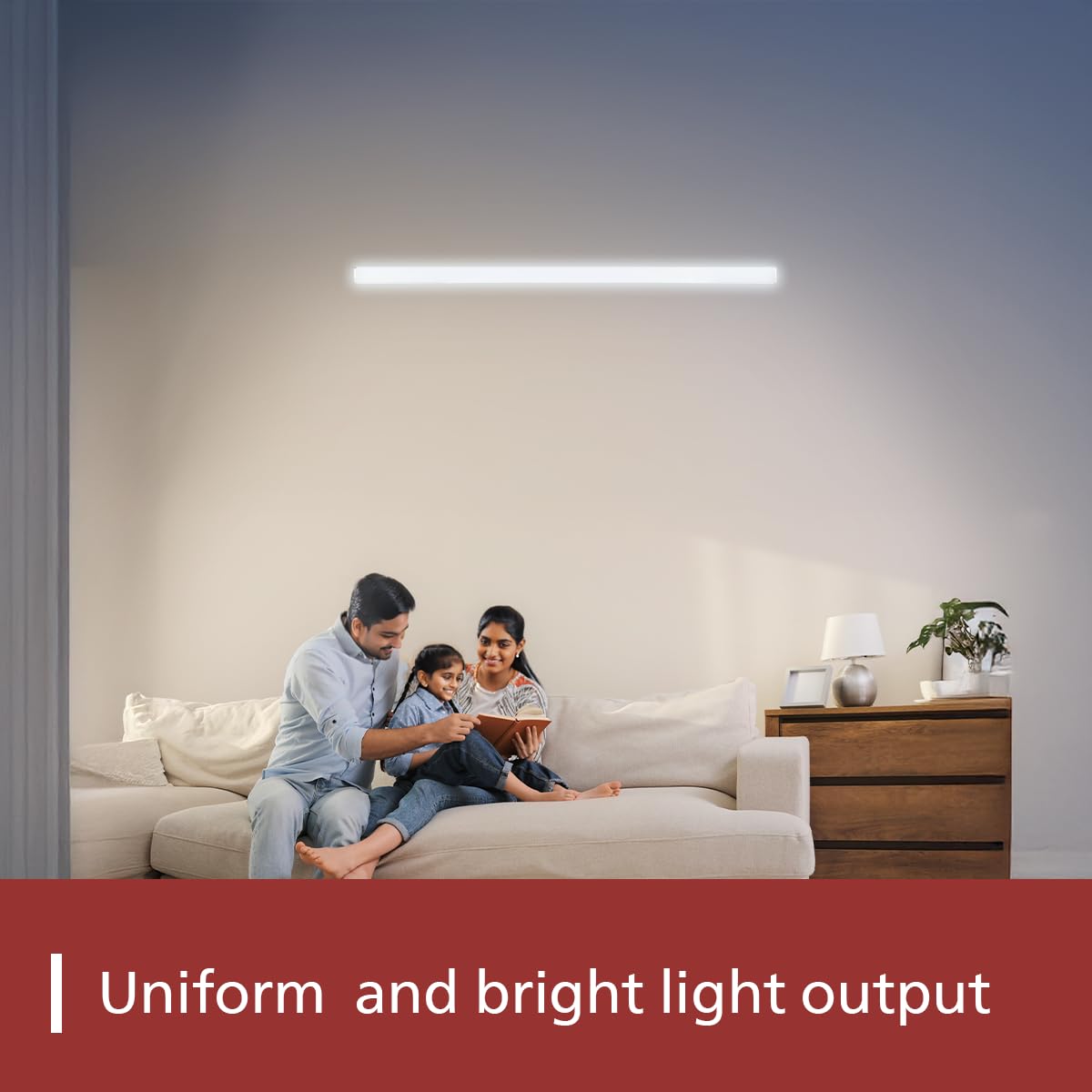 Philips 20-Watt LED Batten/Tubelight | Ujjwal 4-ft LED Batten for Living room & Bedroom | Colour : Cool Day Light, Pack of 10