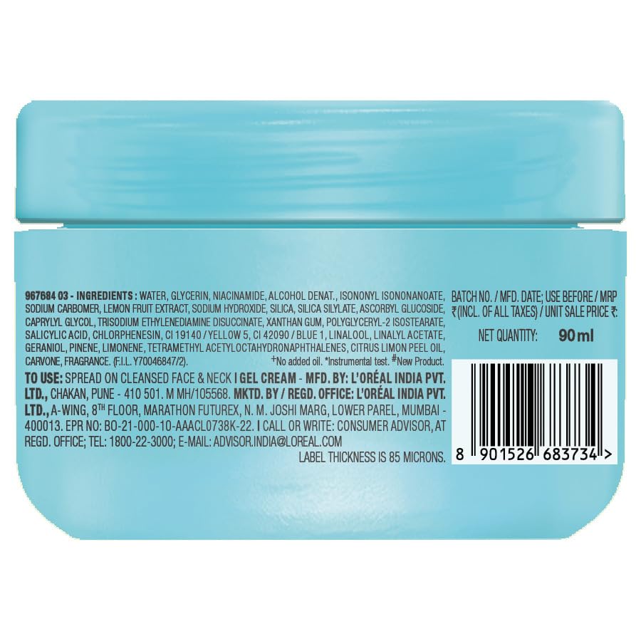 Garnier Fresh & Matte Salicylic Acid Sorbet Gel Face Moisturizer, 90g