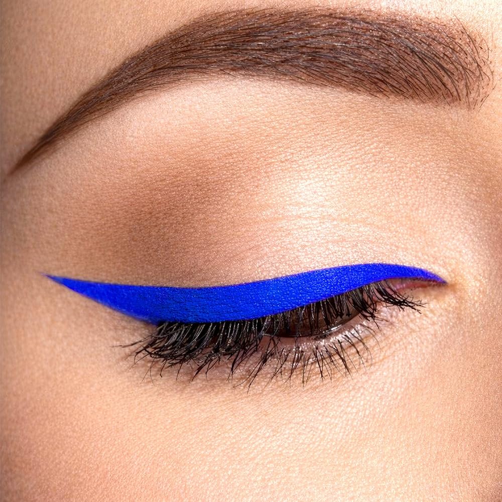 Lakme Ultimate Glam Eye Liner, Semi Matte, Quick drying, Water resistant & Smudgeproof Eye Liner, Blue, 9ml