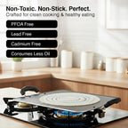 Prestige Omega Select Plus Aluminium Square Pathri Tawa 31cm|3 Layer Teflon Non Stick|Metal Spoon Friendly
