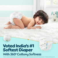 Pampers Premium Care Pant Style Baby Diapers L 44 Count | No Marks Design | Voted India’s #1 Softest Diaper | All in 1 diaper with 360 Cottony Softness