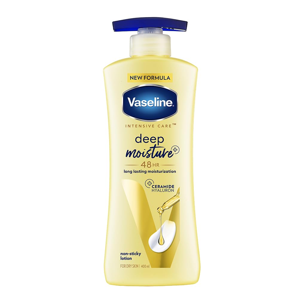 Vaseline Deep Moisture Body Lotion |For Dry Skin | Cushion Soft Skin| With Ceramides Hyaluron Moisture Fillers 400mlVaseline Deep Moisture Body Lotion |For Dry Skin | Cushion Soft Skin| With Ceramides Hyaluron Moisture Fillers 400ml