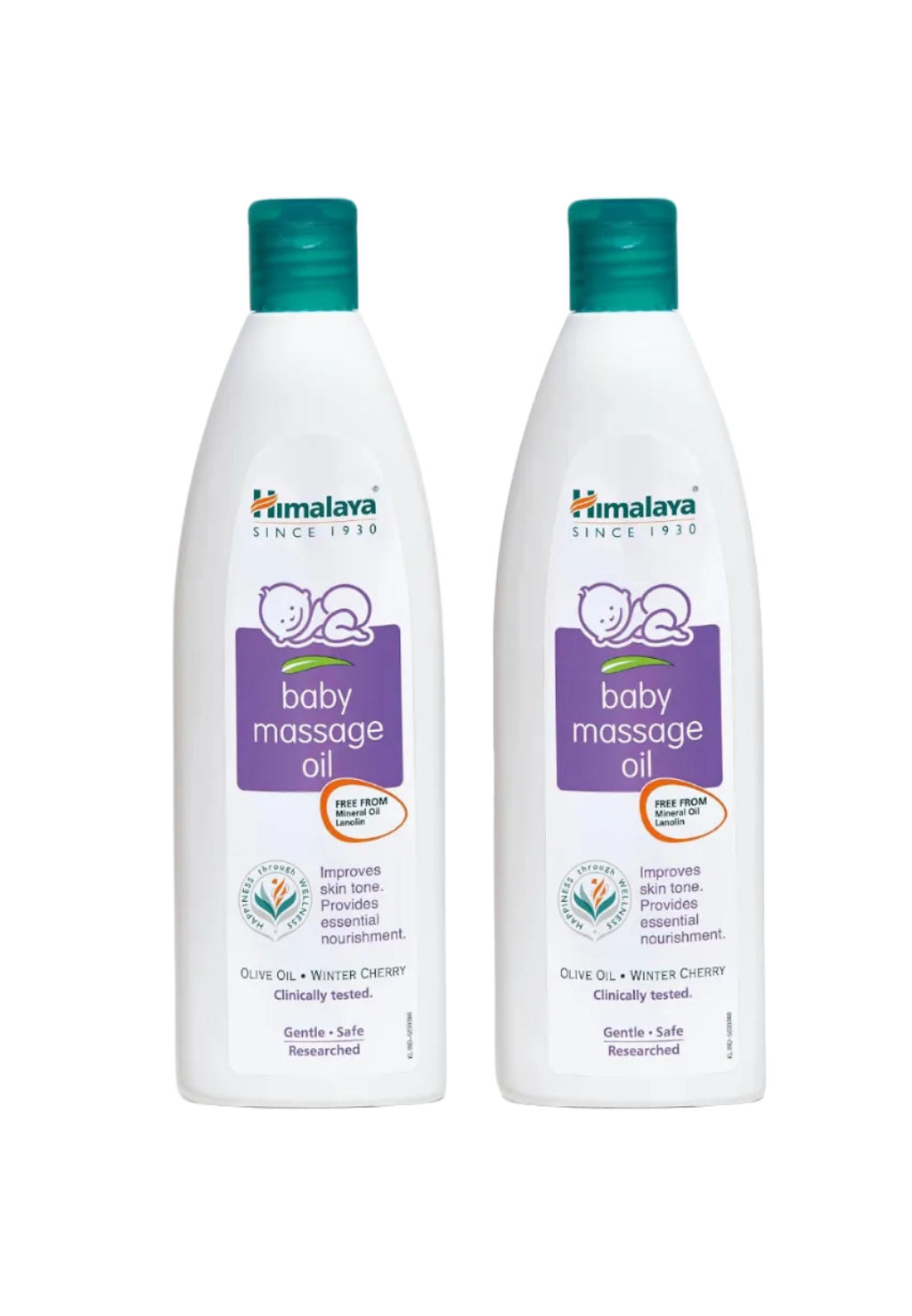 Himalaya Baby Massage Oil (200ml, White) (Pack of 2)