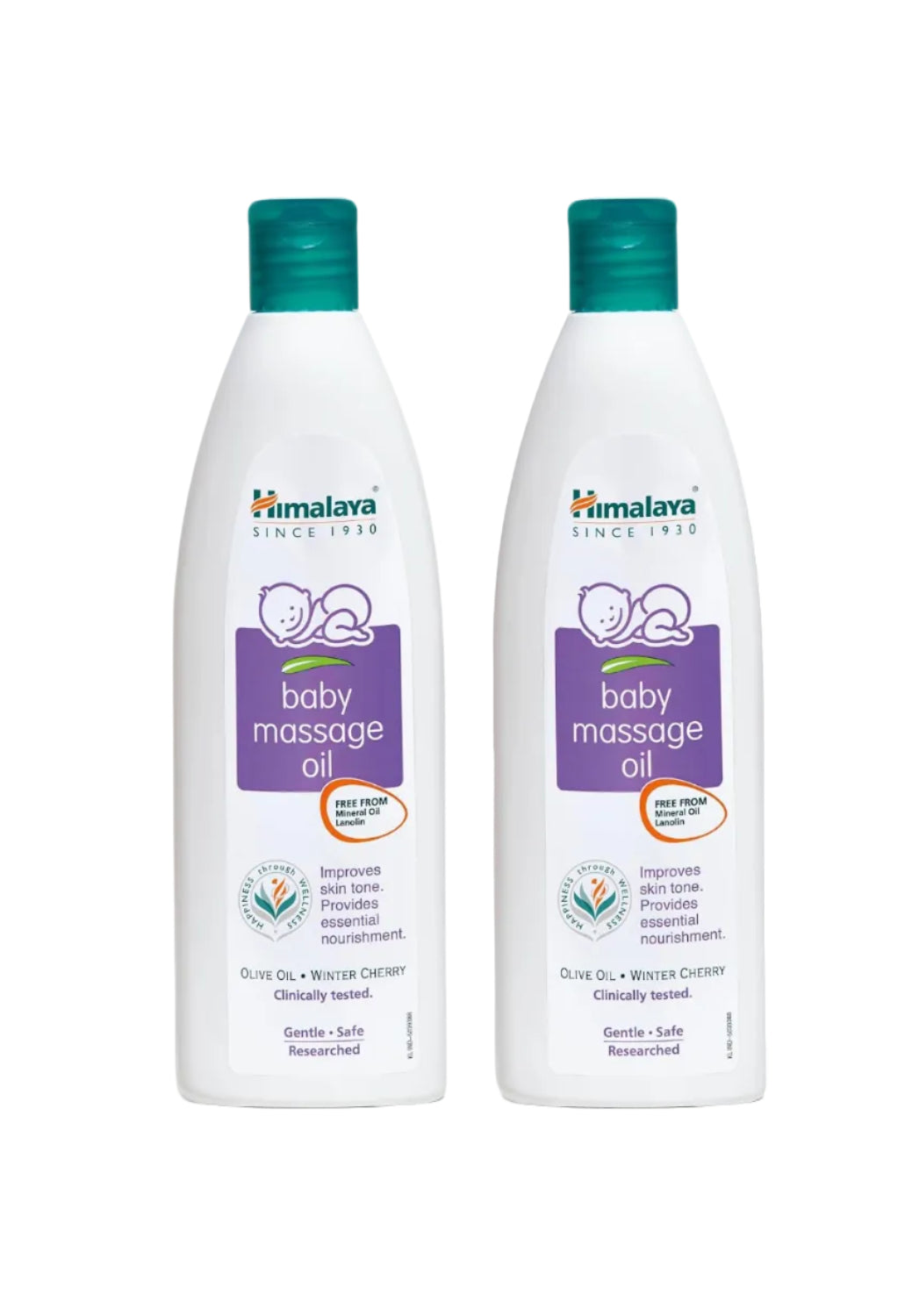Himalaya Baby Massage Oil (200ml, White) (Pack of 2)