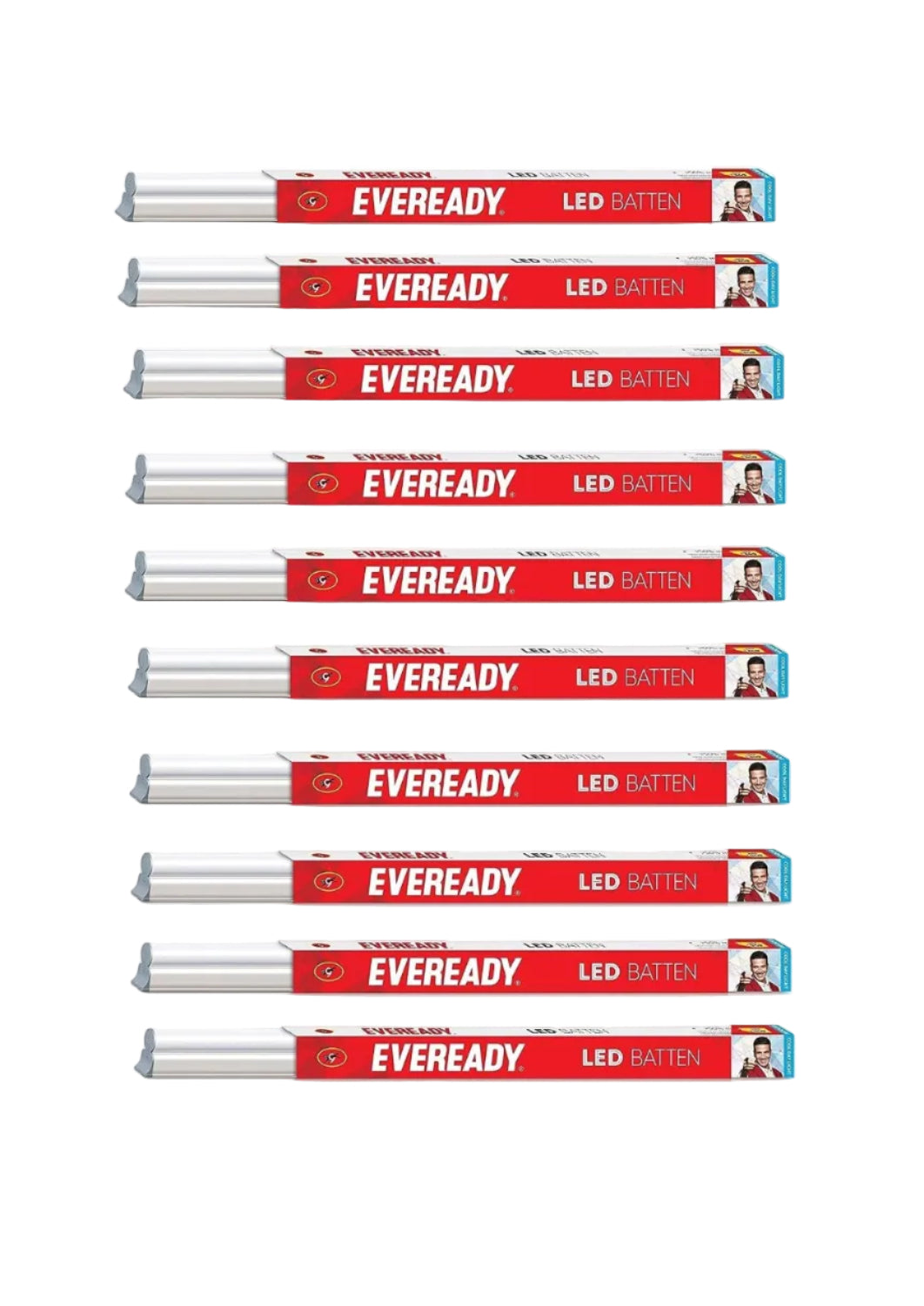 Eveready 5W LED Cool White Batten, Pack Of 10