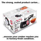 Hawkins 2 Litre Contura Black XT Pressure Cooker, Hard Anodised Inner Lid, Small Induction, Handi, Black (CXT20)