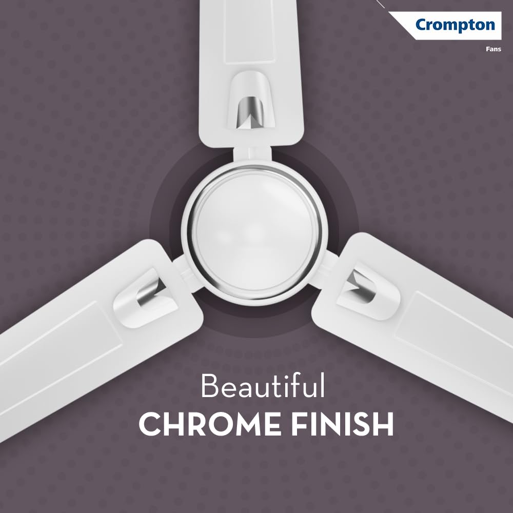 Crompton SUREBREEZE HILL BRIZ NEO 1200 mm (48 inch) Ceiling Fan (Opal White) Star rated energy efficient fans
