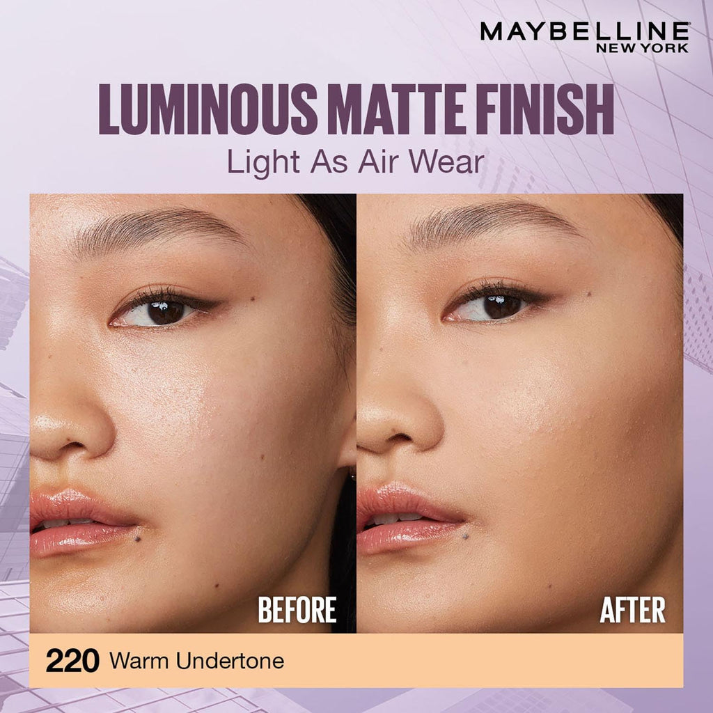 Maybelline New York Super Stay Lumi Matte Liquid Foundation, 230 | 30 HR Long Lasting yet Lightweight, 35ml