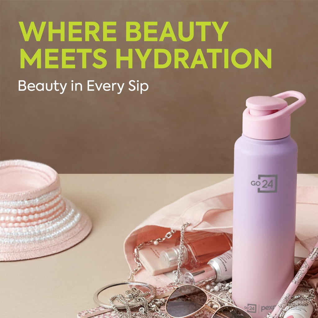 Stainless Steel Water Bottle Craft Pink-Purple Ombre 950ml