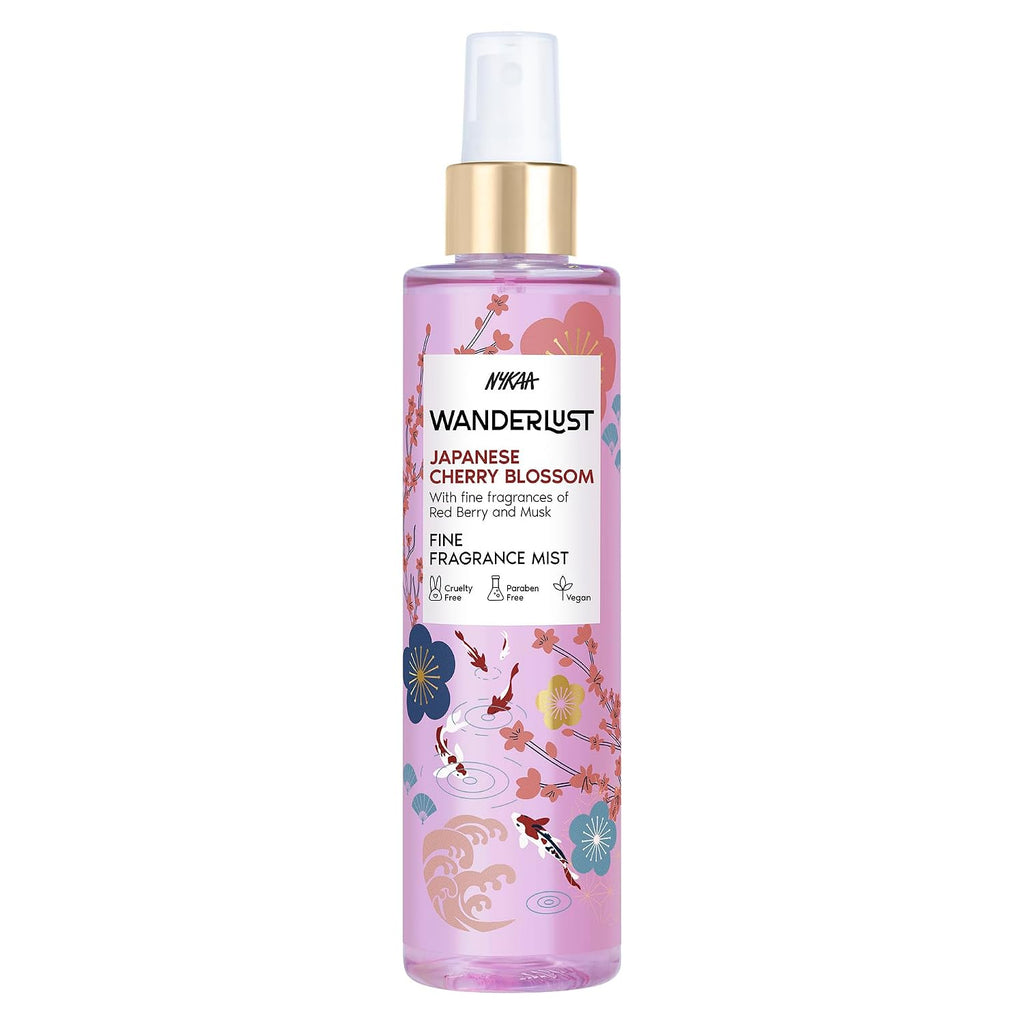 Nykaa Wanderlust Japanese Cherry Blossom Fragrance Mist-200ml