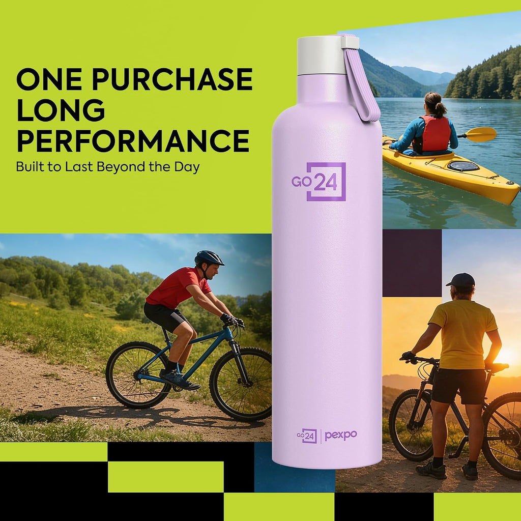 Stainless Steel Water Bottle Oslo Orchid Purple 980ml