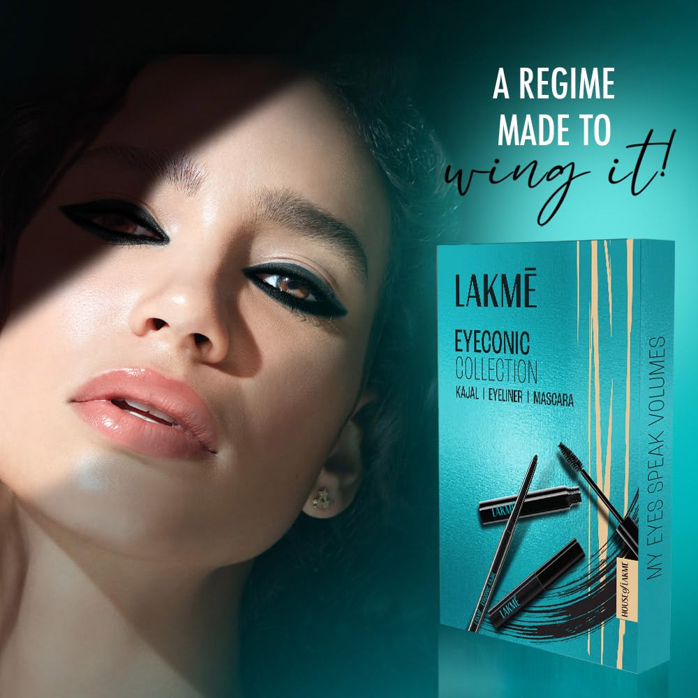 Lakme Eyeconic Regime Kit- Kajal | Mascara| Eyeliner 13.35 ml