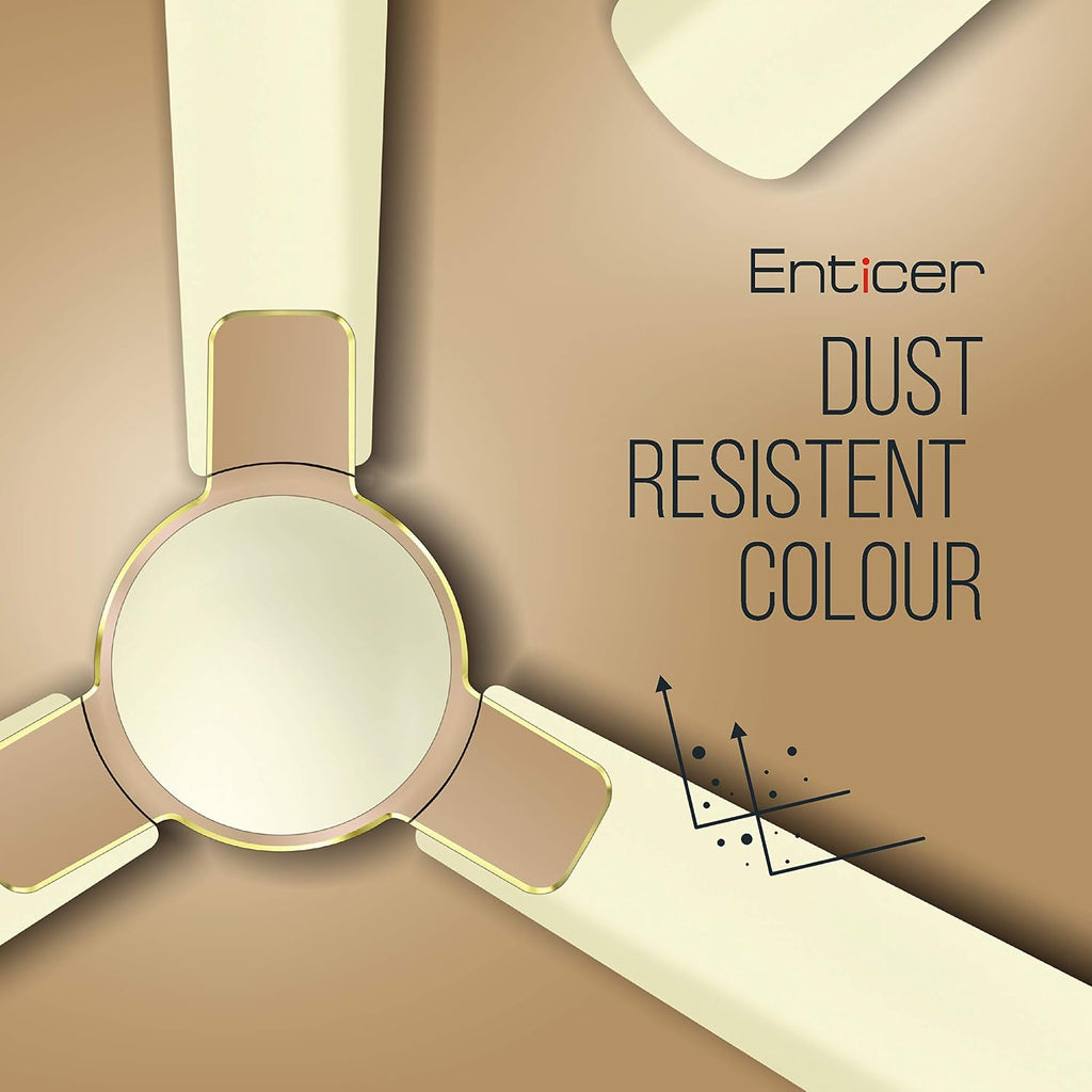 Havells 1200 Mm Fan Enticer Pearl Ivory-Beige, 4 stars