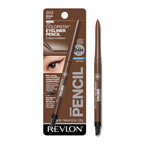 Revlon ColorStay Pencil Waterproof Eyeliner, Smudge-Proof, Eye Makeup with Built-In Sharpener, 203 Brown, 0.28 g