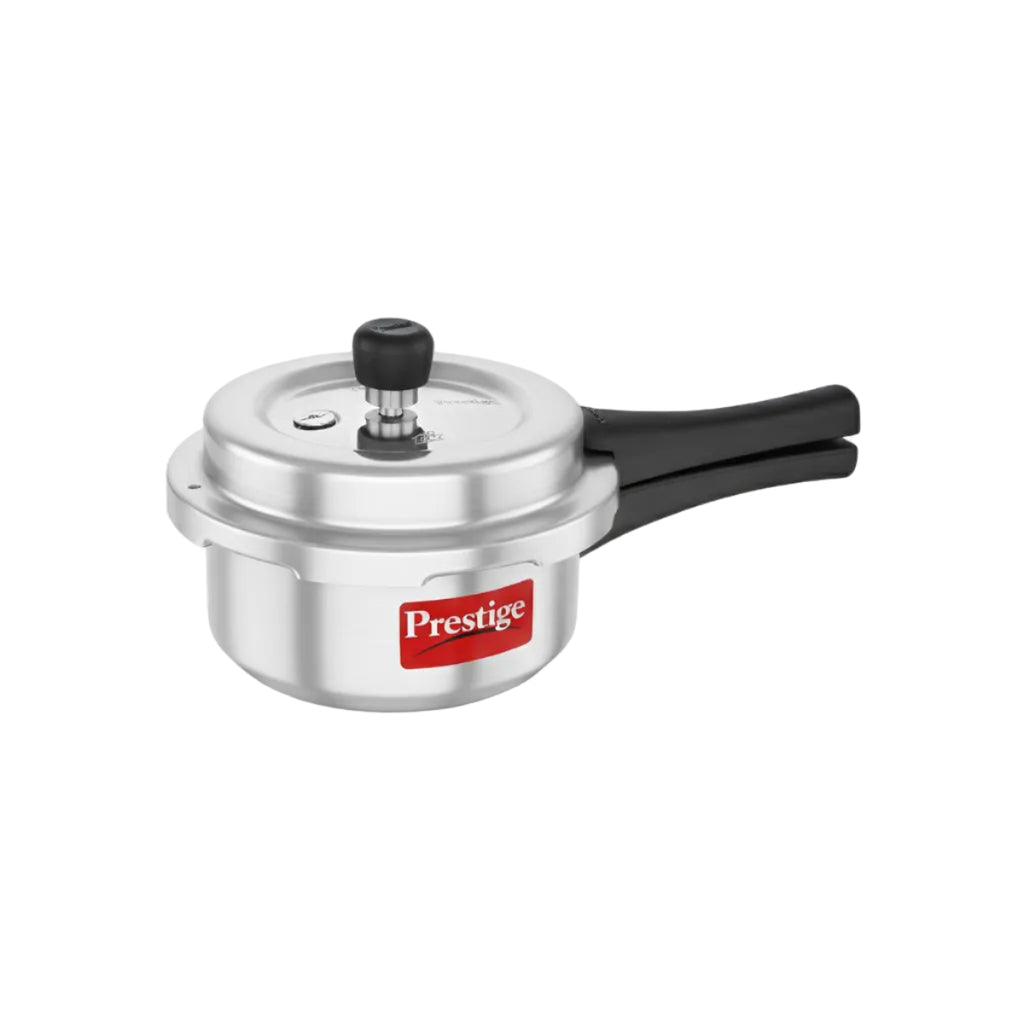 Prestige 2 Litre Aluminium Popular Plus Svachh Outerlid Pressure Cooker|Deep Lid for spillage Control|Virgin Aluminium|Gas & Induction Compatible|Gasket Release System|5 years warranty|ISI Certified