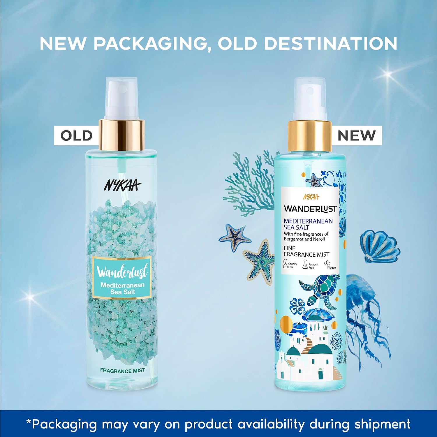 Nykaa Wanderlust Mediterranean Sea Salt Fragrance Mist-200ml