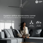 Orient Electric Newly Launched 1200 mm Proton BLDC | BLDC energy saving ceiling fan with Remote |BEE 5-star rated | Saves up to 50% on electricity bills | 3...