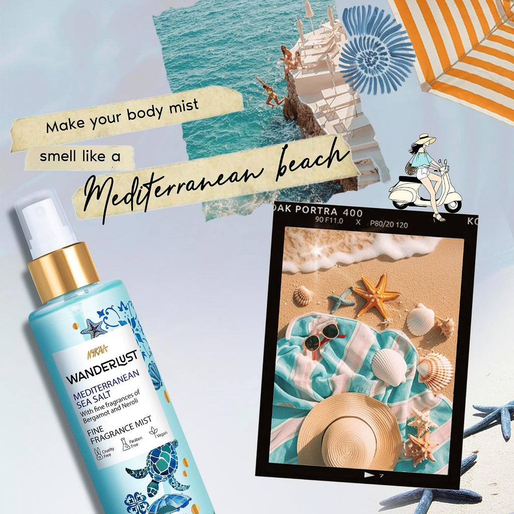 Nykaa Wanderlust Mediterranean Sea Salt Fragrance Mist-200ml