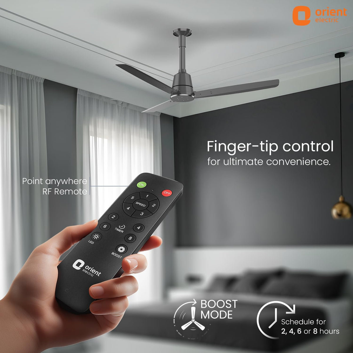 Orient Electric Newly Launched 1200 mm Proton BLDC | BLDC energy saving ceiling fan with Remote |BEE 5-star rated | Saves up to 50% on electricity bills | 3...