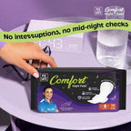 Pee Safe Comfort Night Pads XXXL-10 Pads- 355 Mm | 76% Longer | Heavy Flow Nights, Super Soft Topsheet, Dual Wings, Extra Wide Back, Overnight Protection,...