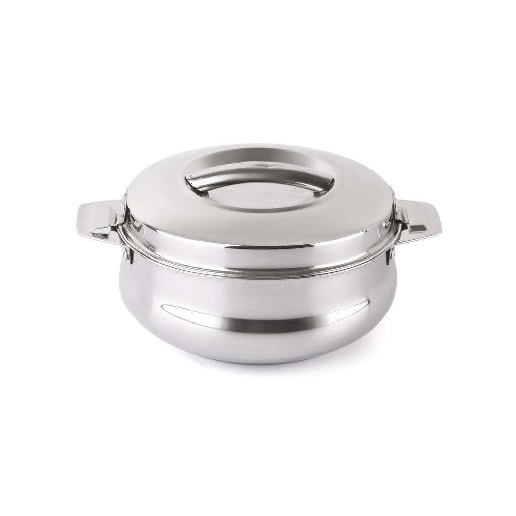 CELLO Bella 2000 Insulated Stainless Steel Casserole Hot Pot Box for Daily Use 2000 ml Silver |