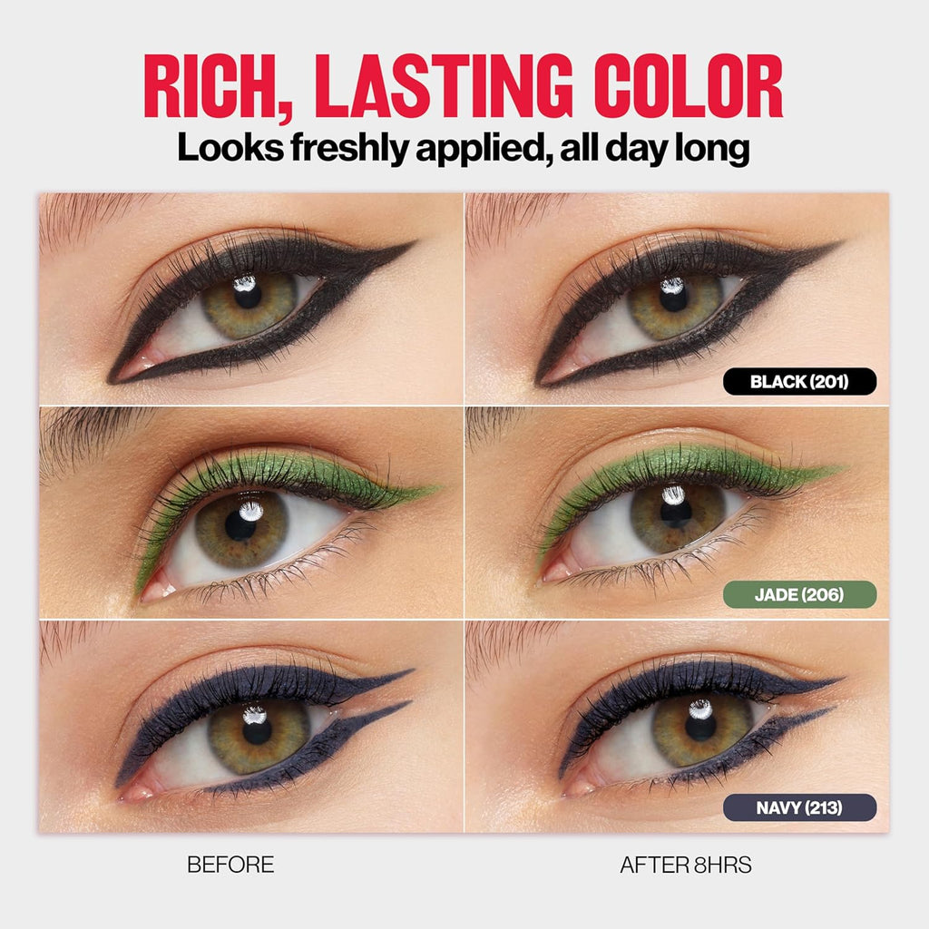 Revlon ColorStay Pencil Waterproof Eyeliner, Smudge-Proof, Eye Makeup with Built-In Sharpener, 203 Brown, 0.28 g