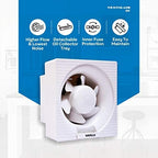 Havells Ventil Air DX 150mm Exhaust Fan | Strong Air Suction, Rust Proof Body and Dust Protection Shutters |Suitable for Bathroom, Kitchen, and Office| Warranty: 2 Years | (Pack of 1, Off White)