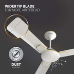 1200 mm FAN ENTICER PEARL WHITE GOLD
