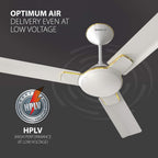 1200 mm FAN ENTICER PEARL WHITE GOLD