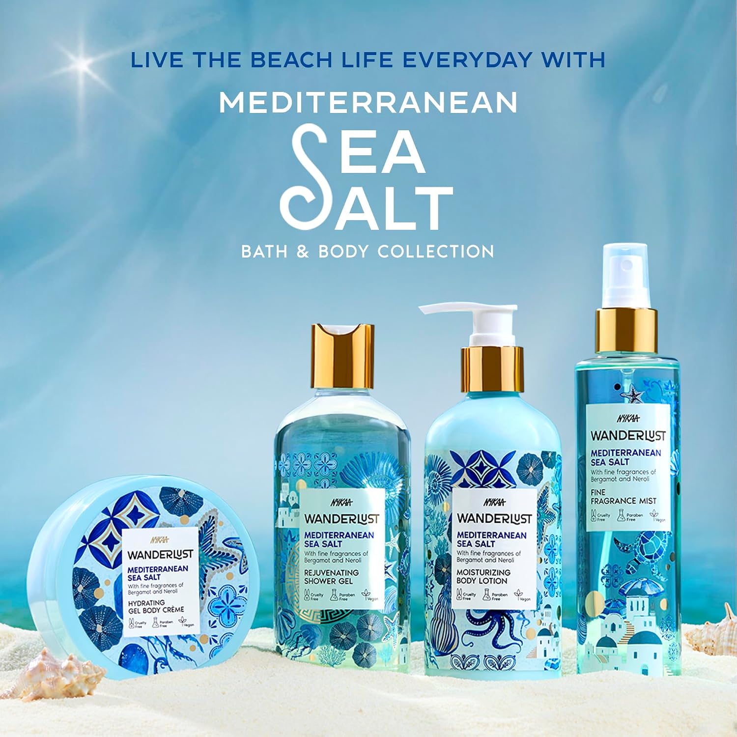 Nykaa Wanderlust Mediterranean Sea Salt Fragrance Mist-200ml